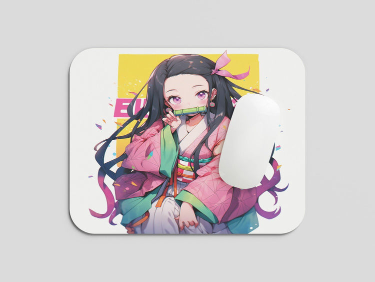 "Protective Charm: TurtleWings Nezuko thedemon Slayer Mouse Pad – Anime Elegance for Your Desk