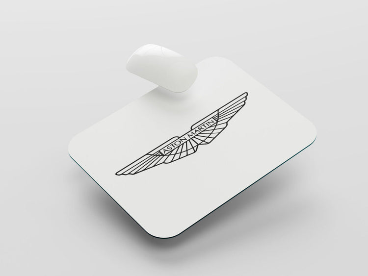 Drive Your Desk to Luxury: TurtleWings Aston Martin Logo Small Mousepad – Elegance for Your Workspace!