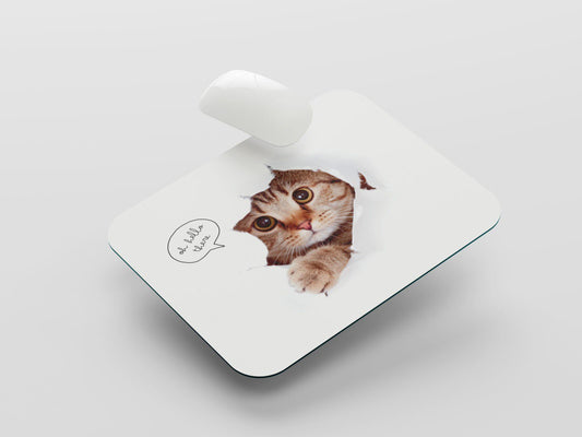 Immerse Yourself in Cuteness: TurtleWings Cute Cat Design Small Mousepad – Adorable Desk Upgrade!