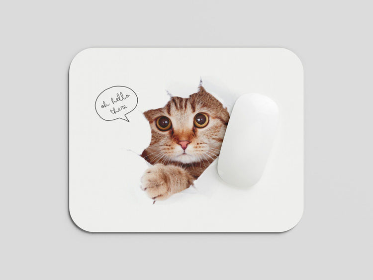 Immerse Yourself in Cuteness: TurtleWings Cute Cat Design Small Mousepad – Adorable Desk Upgrade!