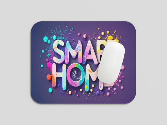 Smarten Up Your Desk: TurtleWings Quote SMART HOME Small Mousepad – Tech-Inspired Precision