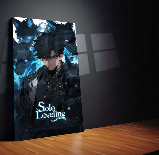 Rise to the Top - Solo Leveling Metal Poster | Manhwa Wall Art | HD Quality 2