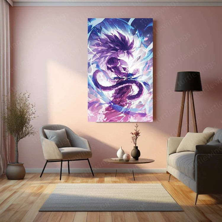 Goku Metal Poster – Super Saiyan Power | Dragon Ball Z Wall Art | Saiyan Strength Decor - TURTLEWINGS 