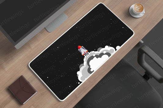 Spaceship Minimalist Deskmat