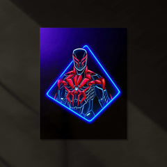 The Spider-Man Neon LED Metal Poster â Marvel Superhero Wall Art