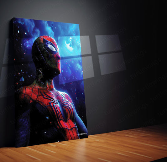 Spiderman Marvel Web-Slinger Metal Poster | Heroic Wall Art | Turtlewings Exclusive