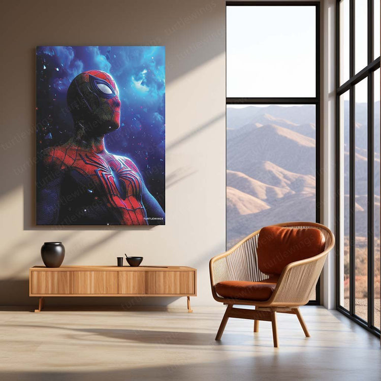 Spiderman Marvel Web-Slinger Metal Poster | Heroic Wall Art | Turtlewings Exclusive