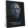 Steve Jobs Metal Poster | Apple Visionary Wall Art | Innovation & Leadership Decor