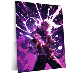 Sukuna Metal Poster – King of Curses | Jujutsu Kaisen Wall Art | Dark Power Decor