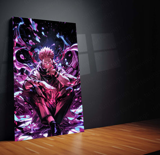 Sukuna Metal Poster | Jujutsu Kaisen Villain | HD Print 2