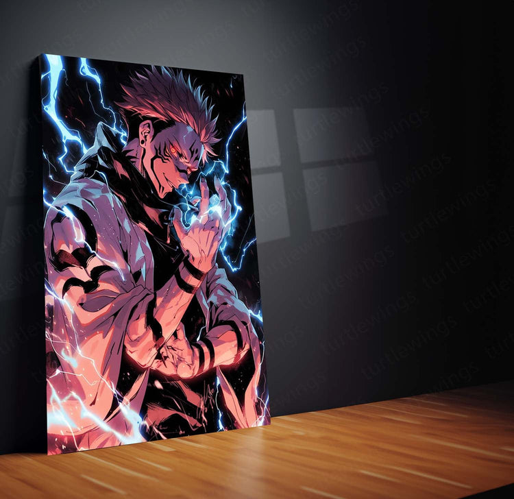 Sukuna Metal Poster | Jujutsu Kaisen Villain | HD Print 3