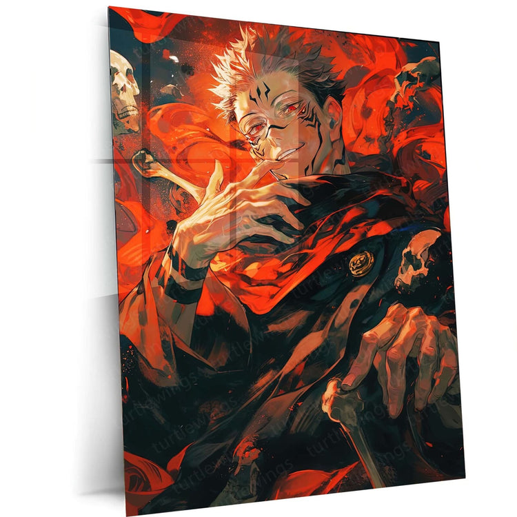 Sukuna: King of Curses Metal Poster | Turtlewings JJK Series