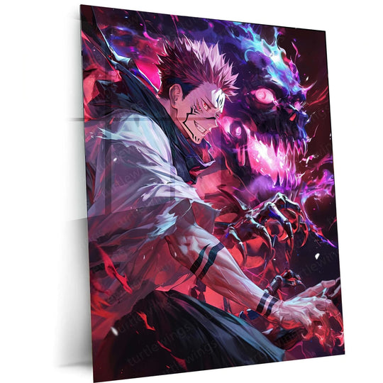 Sukuna: King of Curses Metal Poster | Turtlewings JJK Series 1