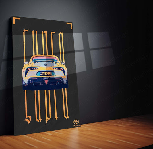 Supra Speed: The Legend of the Track Metal Poster | Turtlewings Automotive Series