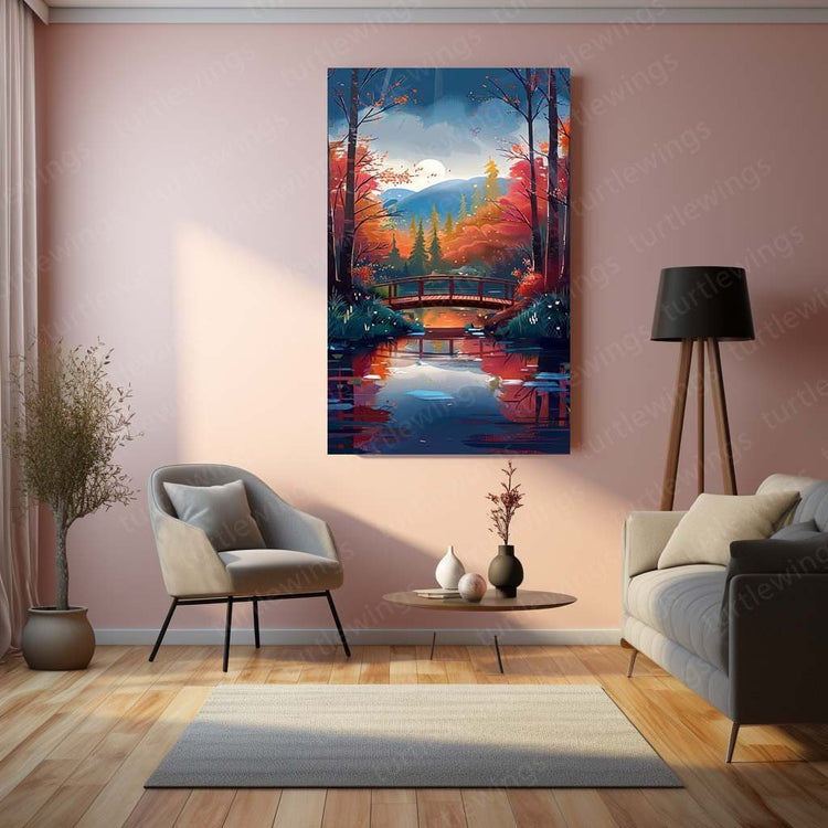 Nature Aesthetic Metal Poster | Landscape Wall Decor | HD Print 5