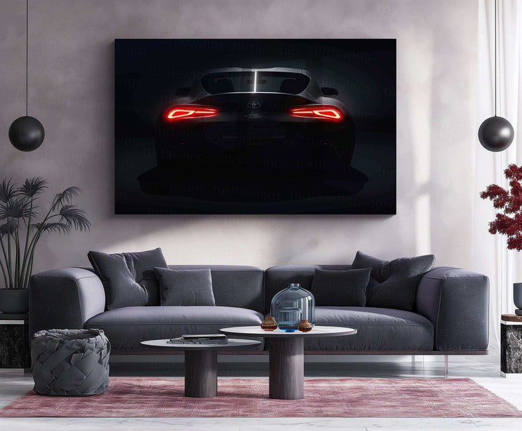 Toyota Supra Neon LED Metal Poster - TURTLEWINGS 