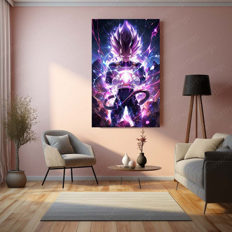 Vegeta Metal Poster | Dragon Ball Z Saiyan Prince | HD Print 3