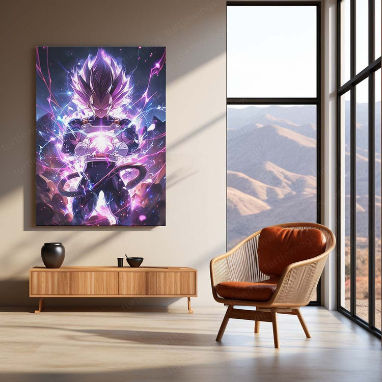 Vegeta Metal Poster | Dragon Ball Z Saiyan Prince | HD Print 3