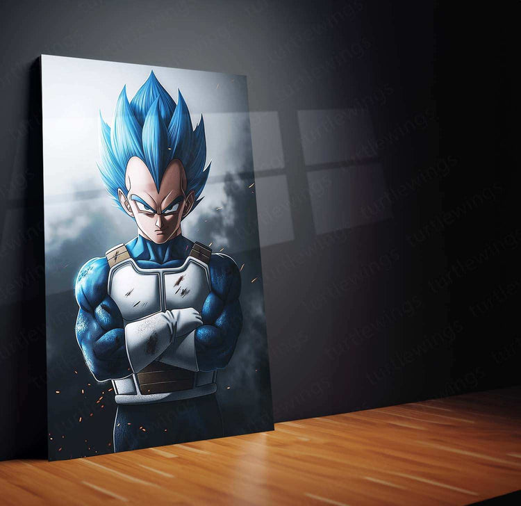 Vegeta Metal Poster – Dragon Ball Z Warrior | Saiyan Prince Wall Art 5 - TURTLEWINGS 