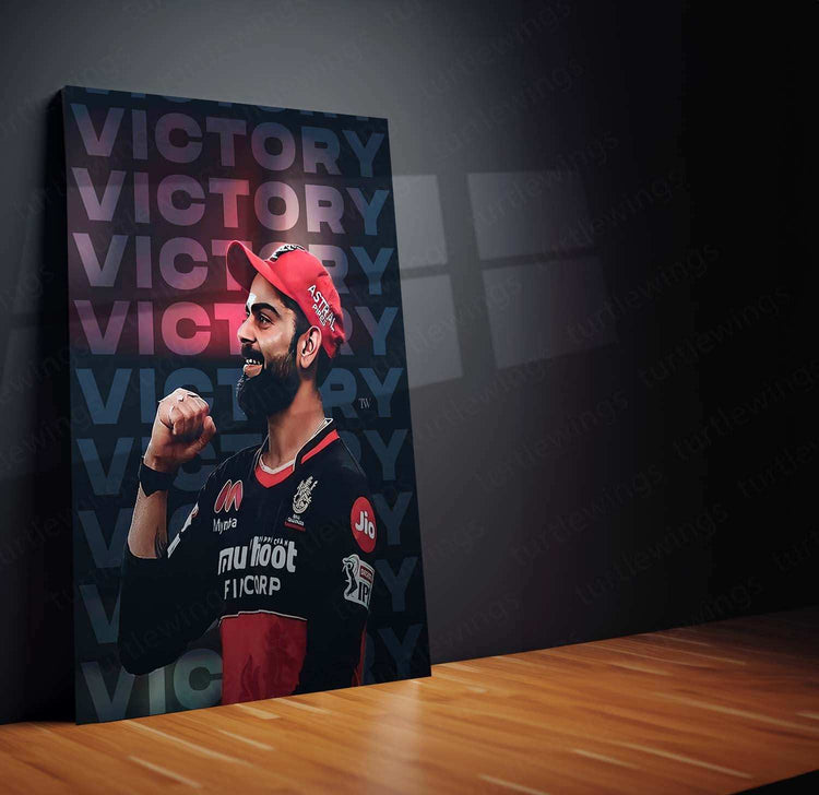 Virat Kohli Metal Poster – King Kohli Cricket Legend Wall Art - TURTLEWINGS 