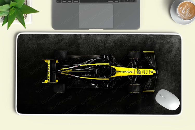 Renault F1 RS19 Deskmat | Formula 1 Racing | Gaming &amp; Office Mat