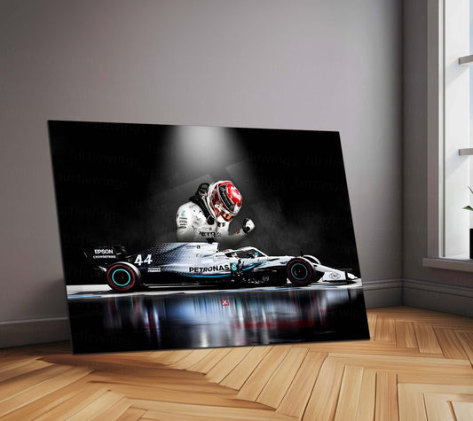 Lewis Hamilton Metal Poster | F1 Legend Art 2