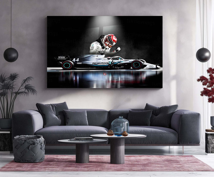 Lewis Hamilton Metal Poster | F1 Legend Art 2