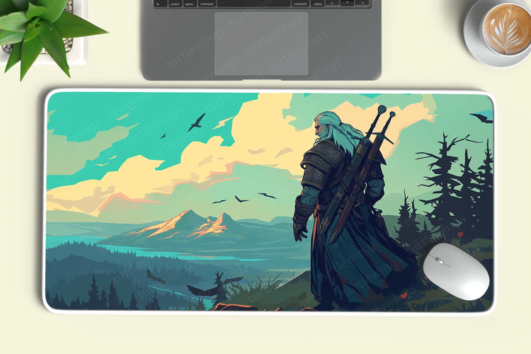 The Witcher Deskmat | Geralt of Rivia in Action Design