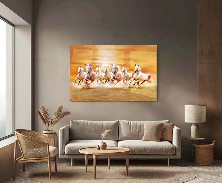 7 Horses Metal Poster | Vastu | Vastu Shastra