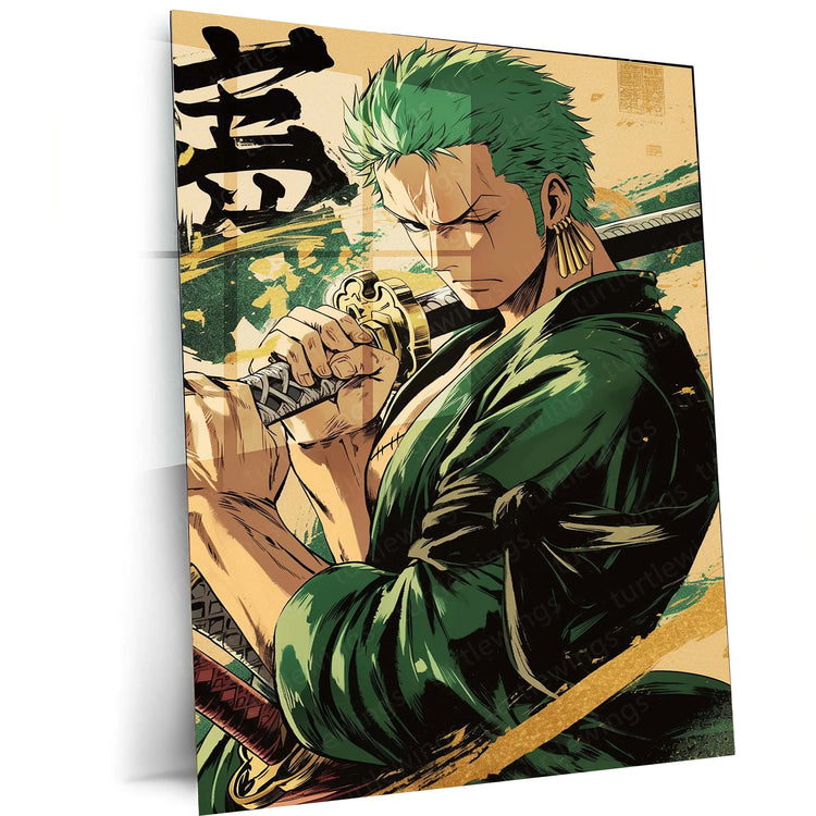 Roronoa Zoro One Piece Metal Poster 2 - TURTLEWINGS 