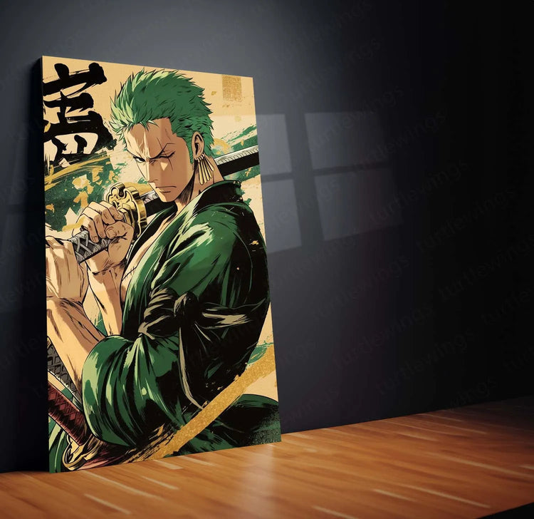 Roronoa Zoro One Piece Metal Poster 2 - TURTLEWINGS 