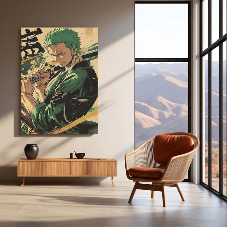 Roronoa Zoro One Piece Metal Poster 2 - TURTLEWINGS 