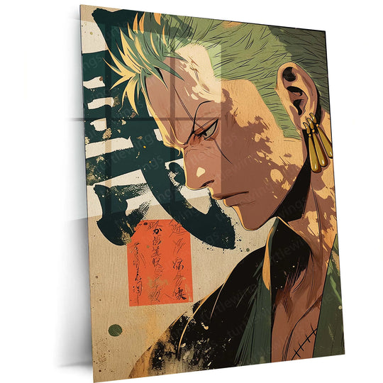 Roronoa Zoro One Piece Metal Poster 3 - TURTLEWINGS 