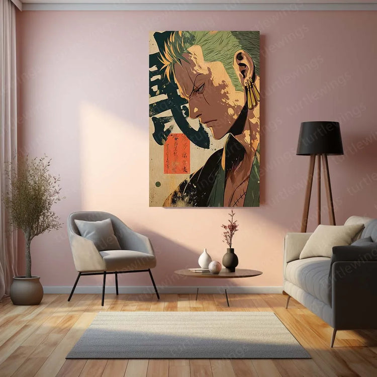 Roronoa Zoro One Piece Metal Poster 3 - TURTLEWINGS 