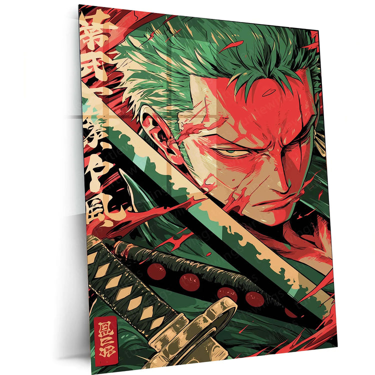 Roronoa Zoro One Piece Metal Poster 4 - TURTLEWINGS 