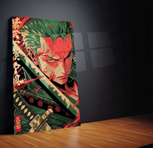 Roronoa Zoro One Piece Metal Poster 4 - TURTLEWINGS 