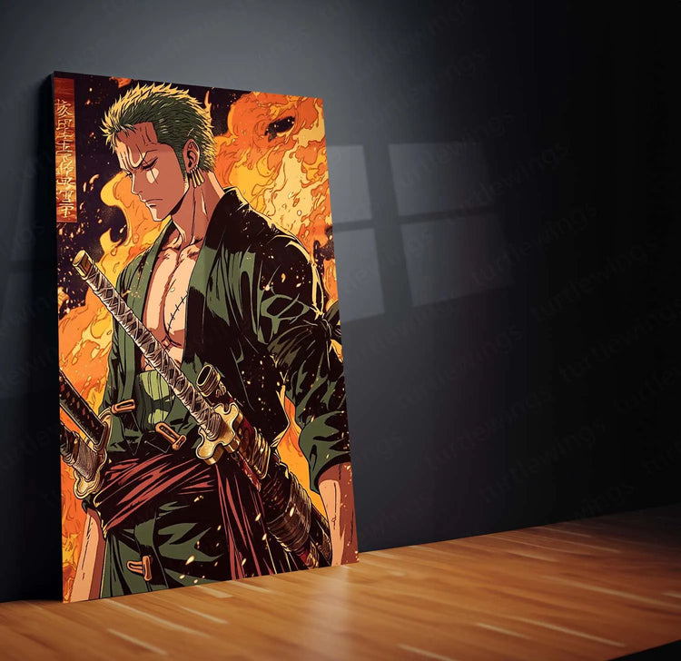 Roronoa Zoro One Piece Metal Poster 1 - TURTLEWINGS 